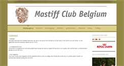 Desktop Screenshot of mastiffclub.be